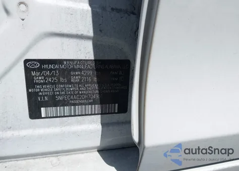 2013 Hyundai Sonata Limited from USA, damaged, VIN 5NPEC4AC2DH704951
